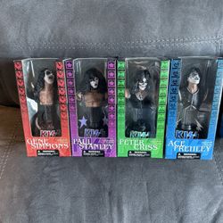 Kiss Bust Set of 4, Also includes Gene And Ace In Pewter, Total of 6 Kiss Bust