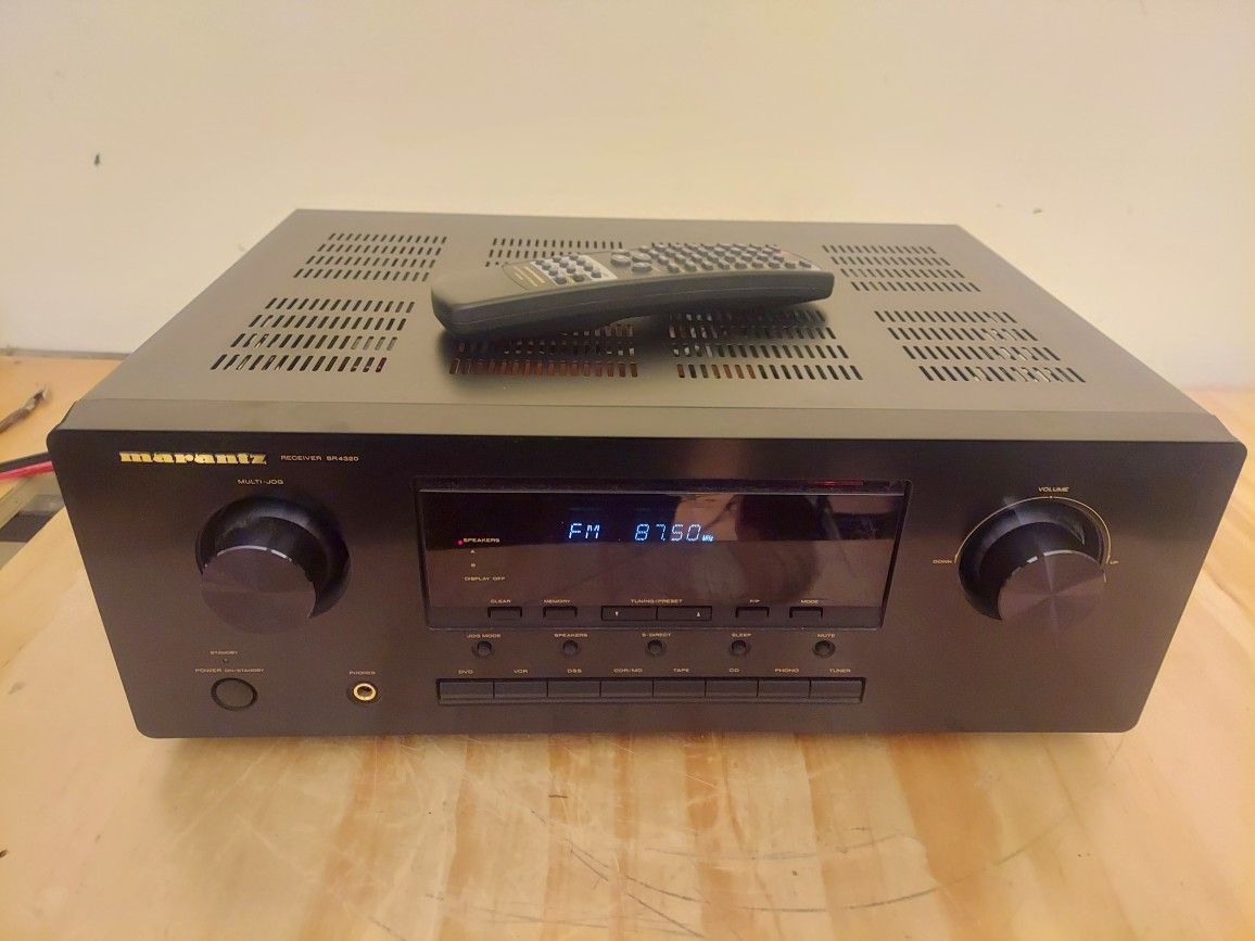 Marantz Sr4320 Stereo Receiver Phono Inputs Remote Included Pre Out