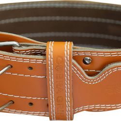 Weight Power Lifting Belt 4” Wide Cobra Grips Best Premium Genuine Leather Belt