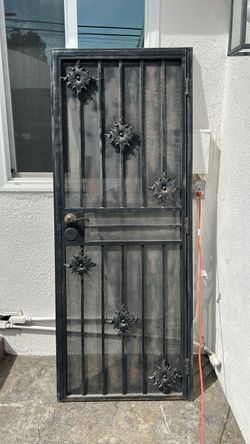 Wrought Iron Security Screen Door