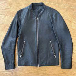 LIDNM Japanese Leather Jacket Black