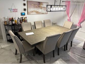 9pc dining table set