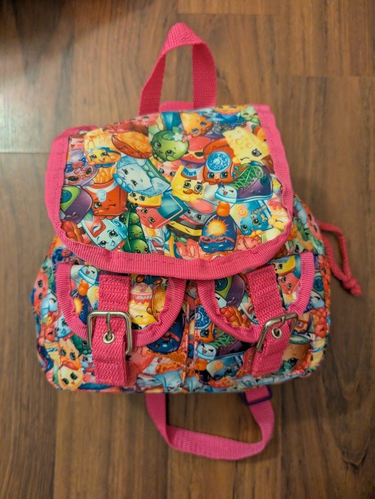 Shopkins Mini Backpack Filled With Accessories