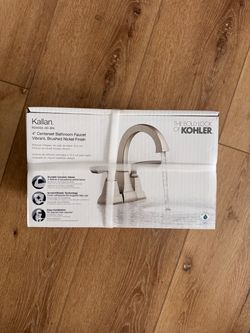 New Kallan 4” Centerset Bathroom Faucet R24055-4D-BN