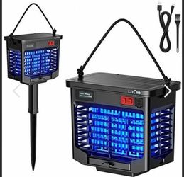 🔥 LITOM Solar Bug Zapper – Outdoor UV Mosquito & Insect Killer 🔥 🆕 Brand New in Box – Never Used! 💰 Price: $35 or best offer 💲 MSRP: Around $49.