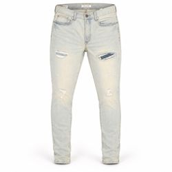 Pacsun Stacked Skinny Light Wash Distressed Jeans 34x32