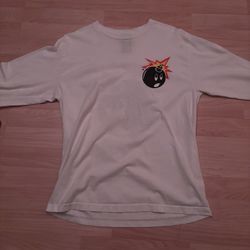 Adam Bomb White Long Sleeve T-Shirt