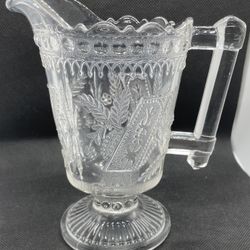 Antique Pitcher By Adam’s Glass Co.  Rare And Beautiful 