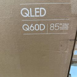 SAMSUNG 85-Inch Class QLED 4K Q60D Series Quantum HDR, Dual LED, Object Tracking Sound Lite, Q-Symphony, Motion Xcelerator, Gaming Hub, Smart TV with 