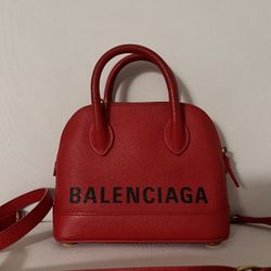 authentic Balenciaga Red Ville (rouge) Xs top handle bag 