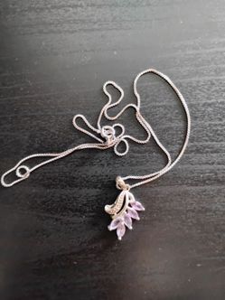 Real Amethyst Real Solid Silver 925