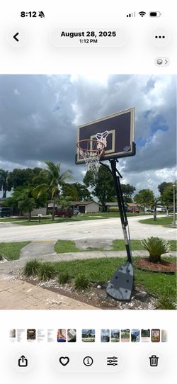 Basketball pole and base