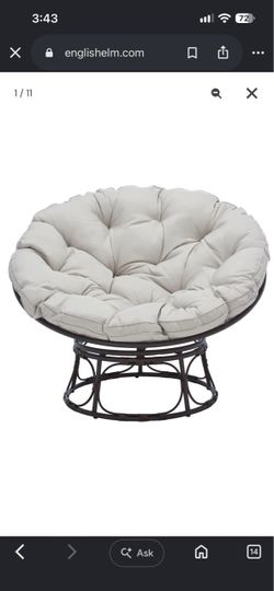 Papasan Chair with Cushion