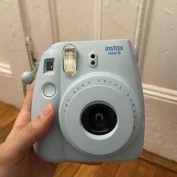 Blue Instax Polaroid Camera  