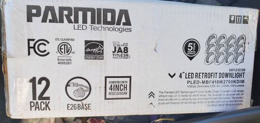 12 Pack 4 Inch Retrofit Downlight