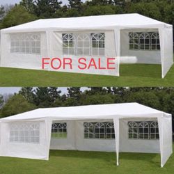 10x30 wedding party tent outdoor canopy teng with 8 side walls white FOR SALE  Carpa