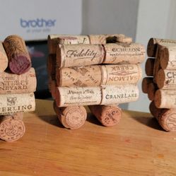Chew Chew Train Done Out Of Wine Corks