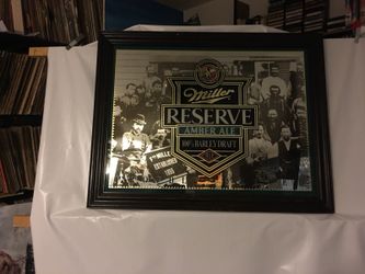 Miller antique glass sign 24x32