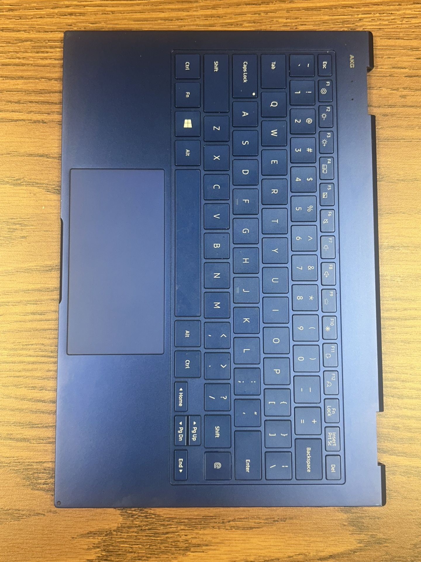 Samsung Galaxy Book Flex NP930QCG-K01US Keyboard Assembly + Bottom Case Housing (Blue)