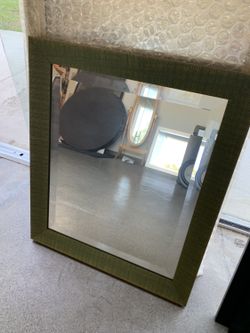 24 X 28 Beveled Green Mirror 