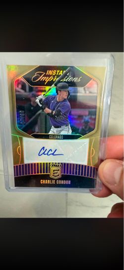 2026 Donruss Elite Charlie Condon Gold First Impressions autographed rookie card #8/10
