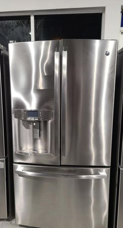 GE 3-Door Stainless Steel Fridge
