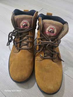 Brahma leather/suede boots men's size 7W