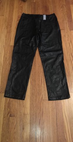 NEW WITH TAGS women’s size 16 black faux leather pants