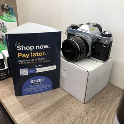 Canon AE-1 Program With 50mm F1.8 Film Camera (Located In Downey, CA)