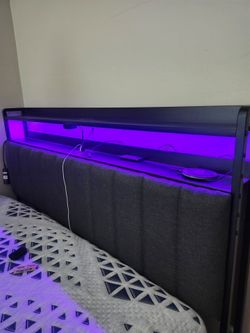 Queen Sized Bed Set - Hybrid Mattress, Headboard, Bed Frame