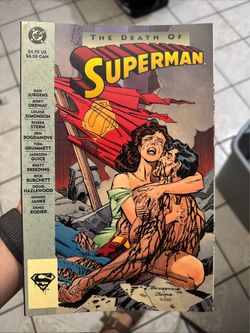 The Death of Superman 1993 Graphic Novel Trade Paperback DC 1st printing  VF