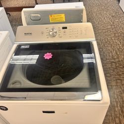MAYTAG White Glass Top Washing Machine 