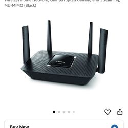 Linksys EA8300 Max-Stream: AC2200 Tri-Band Wi-Fi Router for Wireless Home Network, Uninterrupted Gaming and Streaming, MU-MIMO (Black)