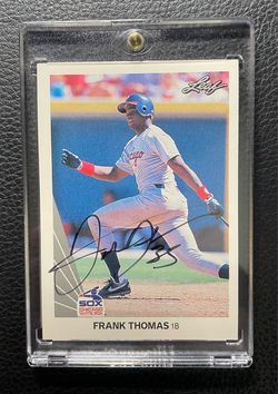 1990 Frank Thomas Leaf Signed/ Autographed #300 Rookie RC HOF