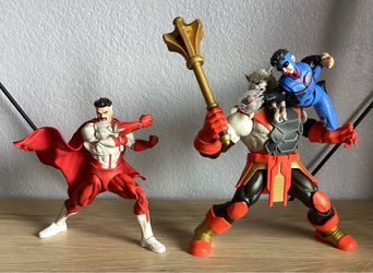 Jada Toys SDCC 2026 Exclusive Battle Damaged Invincible & Zoomrig MyAlienDad Plus Super 7 SDCC 2026 Battle Beast Lot