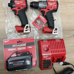 Hammer Drill Driver/ Impact Driver/ Milwaukee..FUEL..battery FORGE 8-0.. Also A Charger.. $435