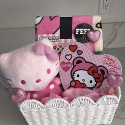 Hello Kitty Valentines Day Basket