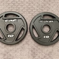 CAP Barbell 2-Inch Olympic Weight Plate 10lbs pair