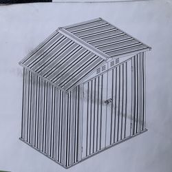Patiowell 6x4 Metal Shed. Unassembled.
