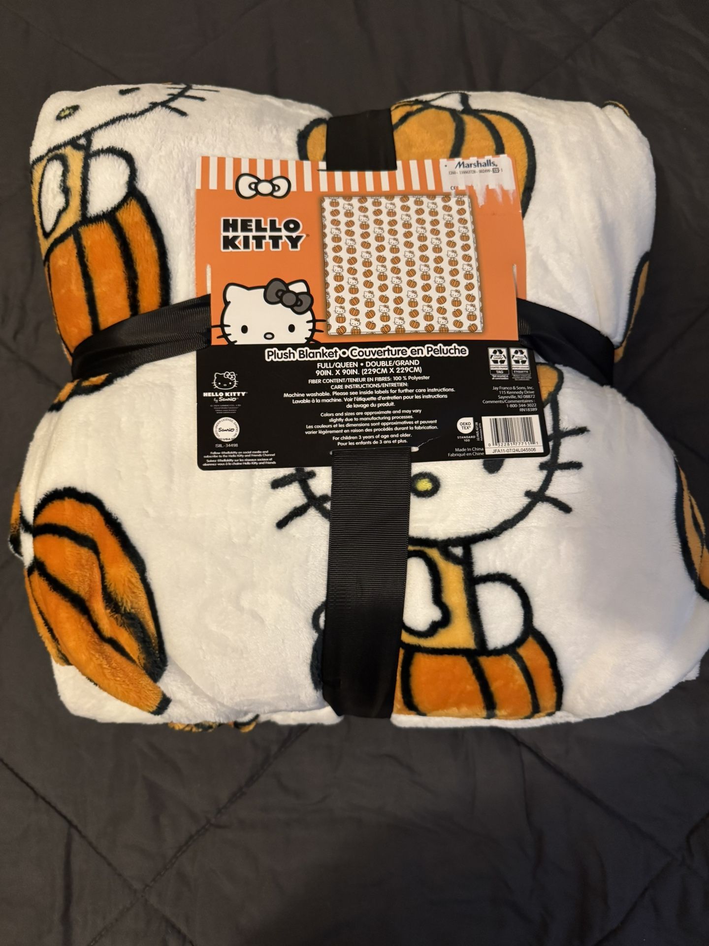 Hello Kitty Pumpkin Blanket