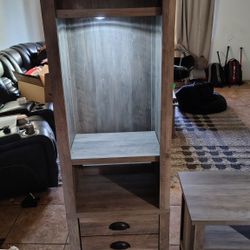 shelf & end table with drawer