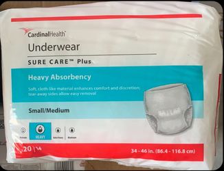 Adult Underwear - Heavy Absorbency S