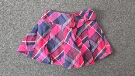 NWT Gymboree pink and blue plaid skirt Girl's Size 18-24 months