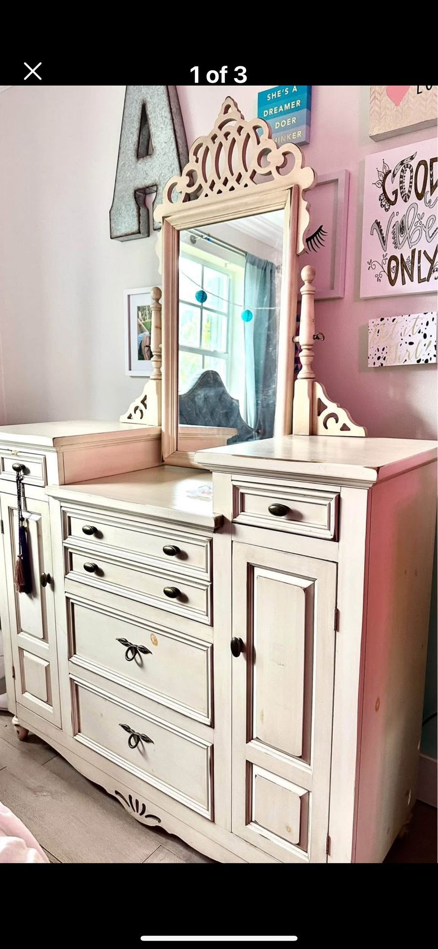 Solid Wood Vintage Vanity
