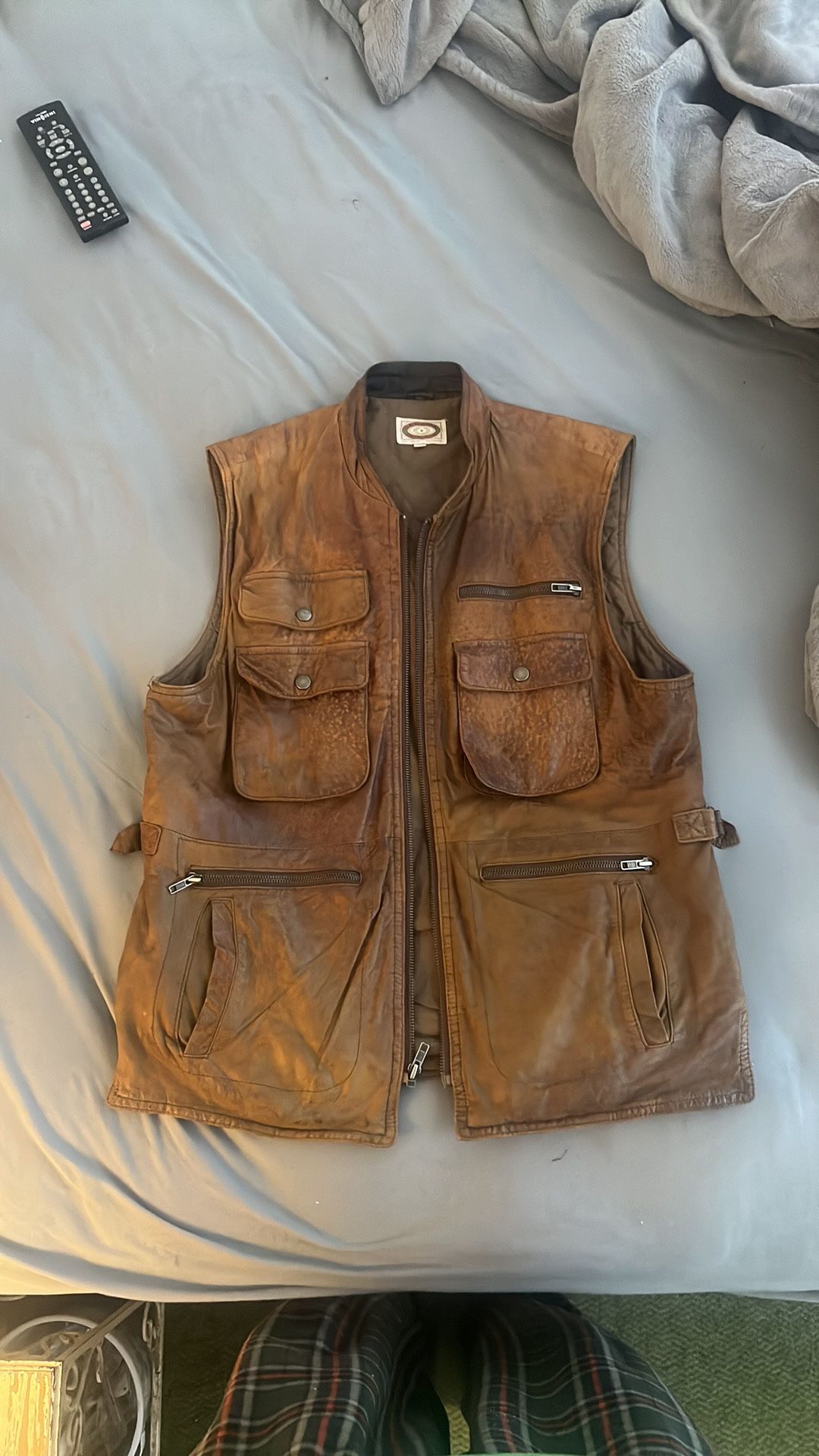 Vintage 1980’s Banana Republic Leather Safari Vest