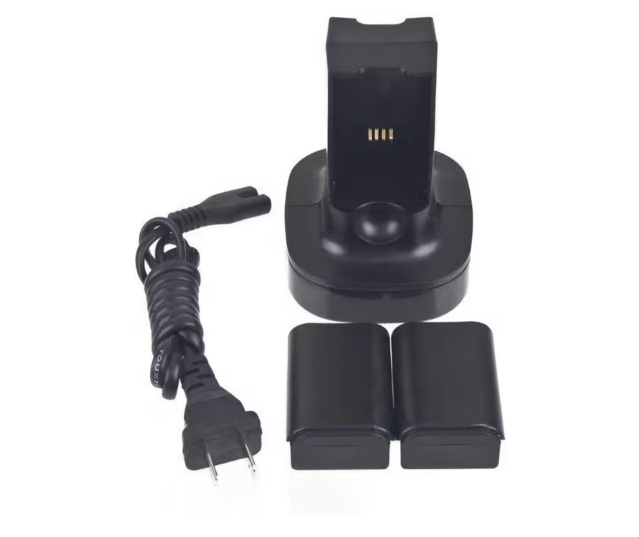 OSTENT Universal Quick Battery Charger and 2 Batteries for Microsoft Xbox 360 Wireless Controller Color Black