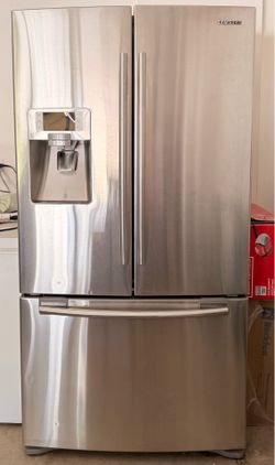 Estate Sale Samsung Stainless Steel French Door Bottom Freezer Refrigerator RFG297AARS