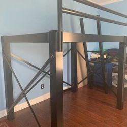 Full Size Loft Bedframe With Mattress Included