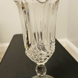 Antique EAPG Glass Tulip & Sawtooth Celery Vase 