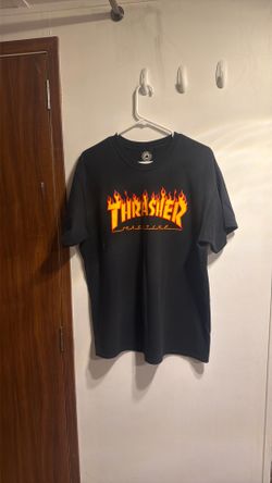Thrasher magazine black t-shirt,size Large.